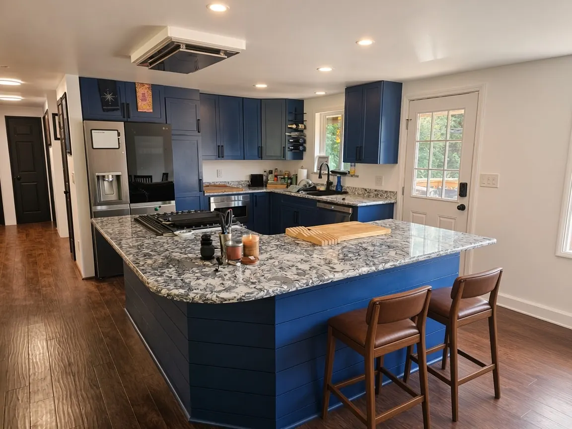 Open-kitchen whole-home renovation — Spenard — after
